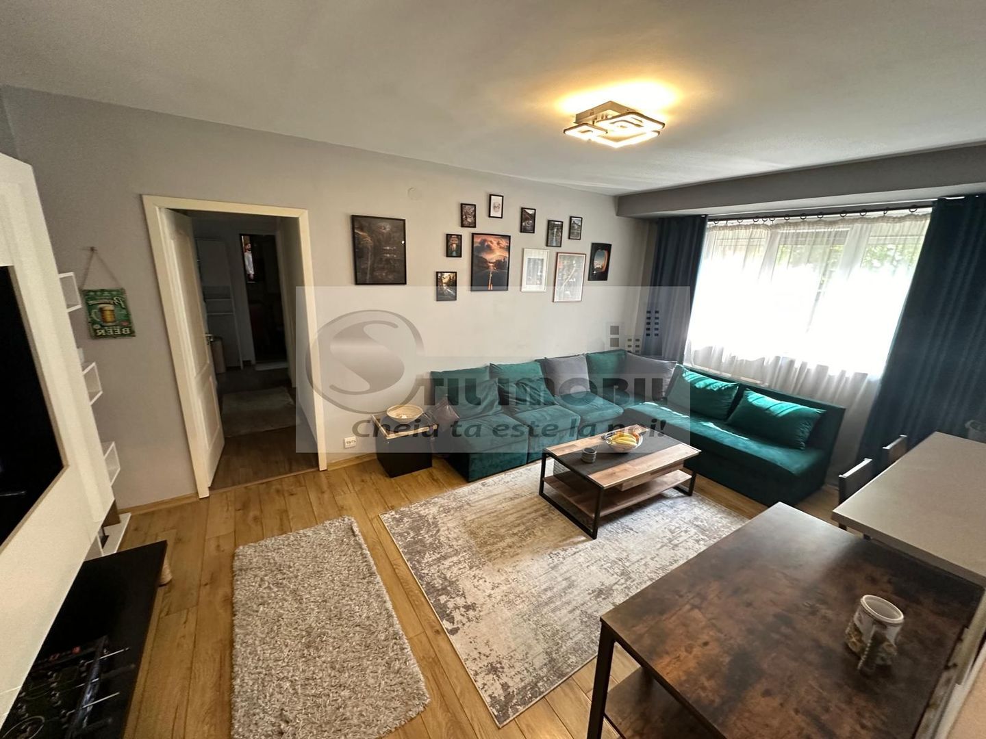 Apartament 3 camere, 52 mp, mobilat, parter, zona Garii, 106000 € - Poză 1
