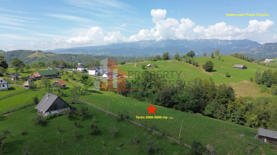 Teren intravilan 3.000–5.000 mp, priveliște panoramică – Bran–Șimon - Poză 5