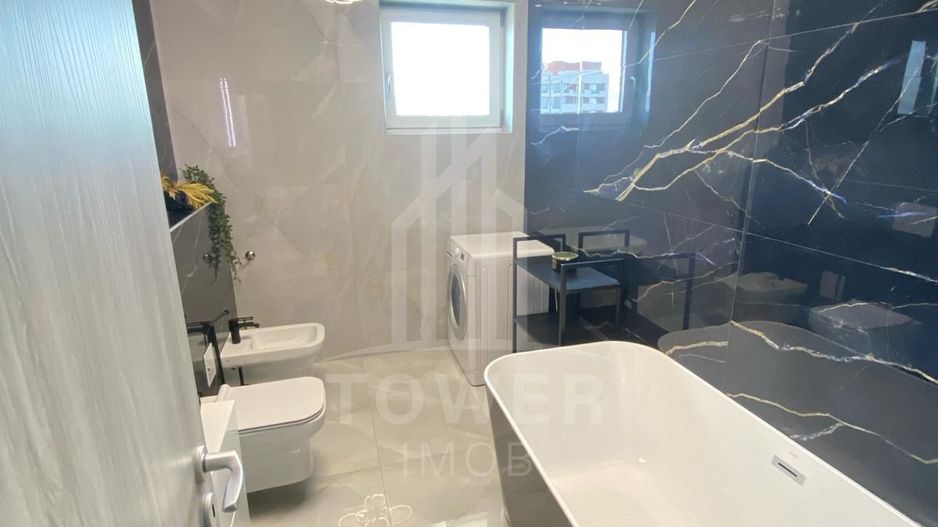 Penthouse de închiriat 3 camere, terasa 110mp, jacuzzi | Nord - Poză 13