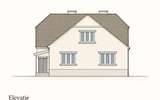 Casă săsească de vânzare în Codlea - Brașov | Teren 749 mp - Schiță 51