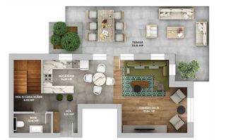 Penthouse pe 2 nivele - zona Avantgarden 3 Faza 5 - Poză 5