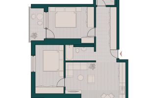 Vânzare, apartament, 2 camere, Iași - Poză 5