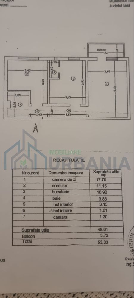 Apartament 2 camere decomandat în zona Dacia, Iași - Poză 8