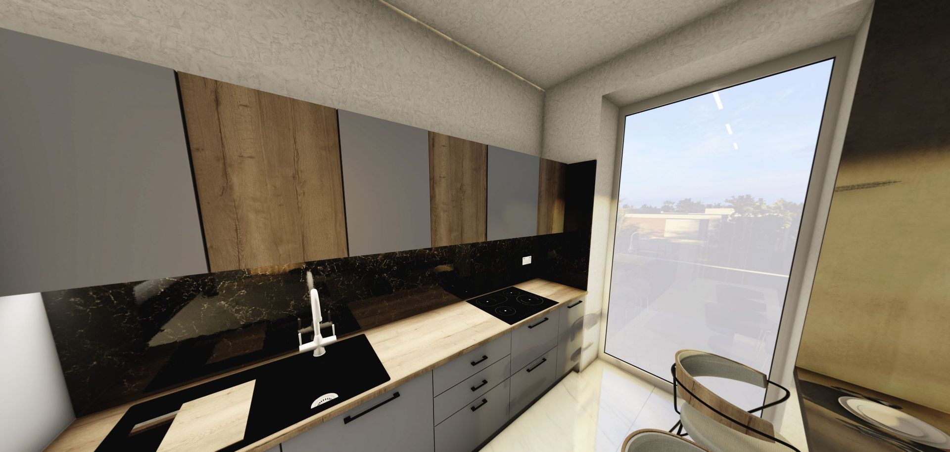 Dezvoltator vinde ap. 2 cam 52 mp Et. 5  An 2023  Comision 0% Mamaia Nord - Poză 8