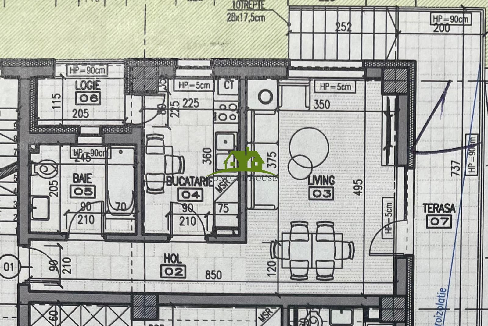 Garsoniera, bloc nou, P+3, Ap.01, Parter, Bl.2 - CP2438876 - Poză 6