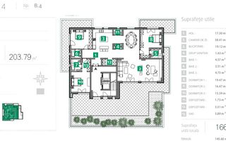 Penthouse 4 camere, 4 bai, 166 mp, terasa 145 mp - metrou Starulesti - Poză 16