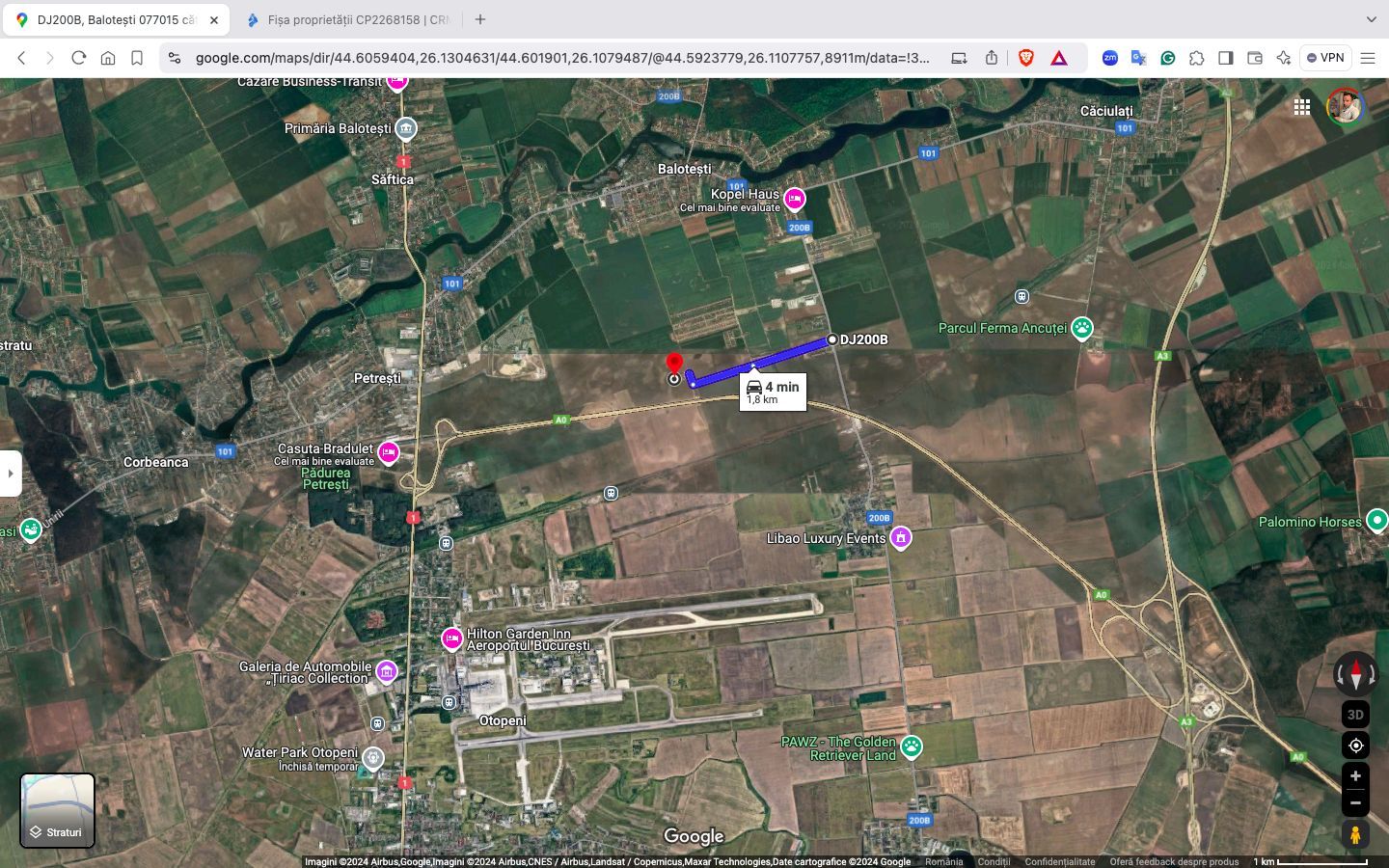 Teren intravilan cu destinatie rezidentiala 55.515 mp Balotesti - Poză 7