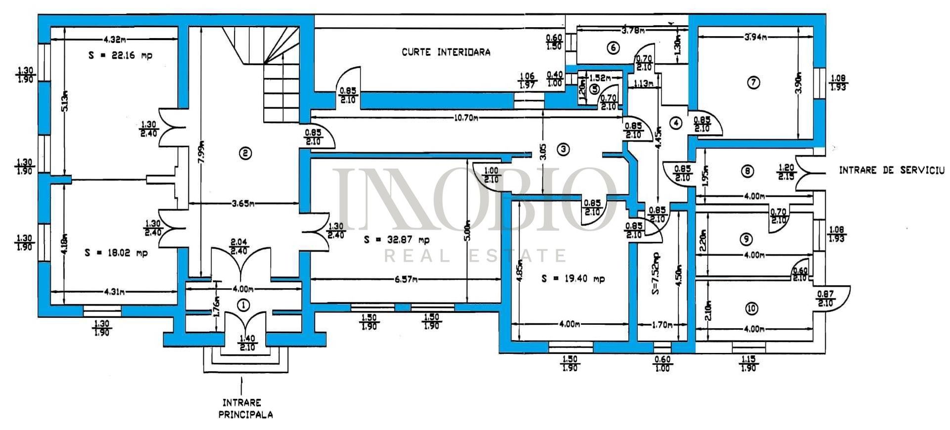 Apartament 4 camere in Vilă interbelică | Str. Pitar Moș - Romana - Schiță 5