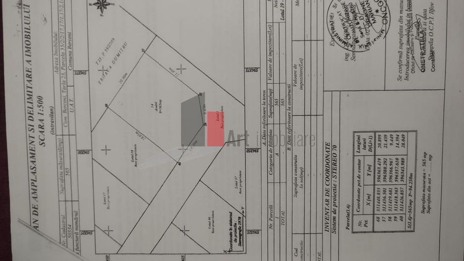 Vânzare teren intravilan comuna Berceni - Poză 2