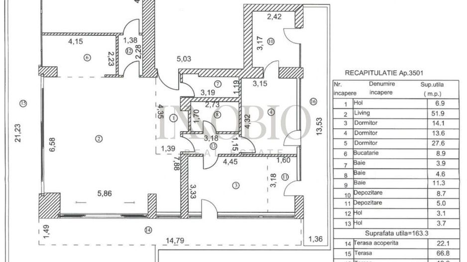 Penthouse 4 Camere - Cartierul Francez - 163 MP + Terase 108 MP - Poză 6