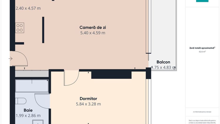 Apartament cu două camere pe Șoseaua Nordului - Poză 7