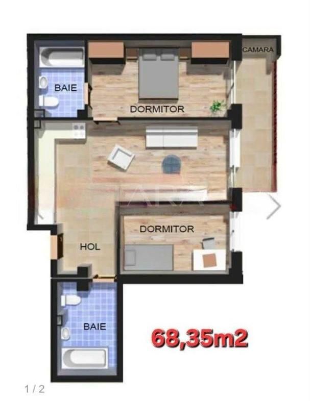 Apartament spațios, aproape de VivoMall. - Poză 6