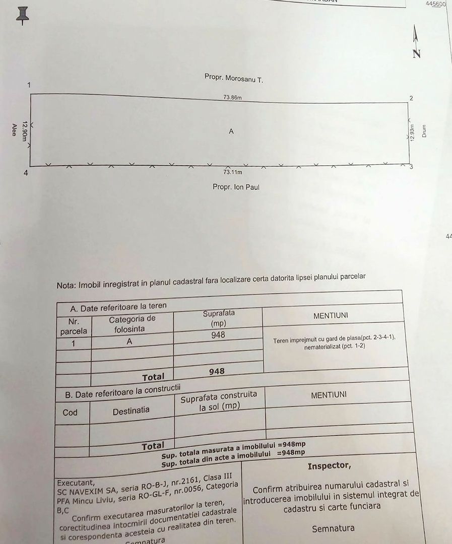 De vanzare 953 mp teren intravilan in Smardan, 28.000 euro - Poză 2