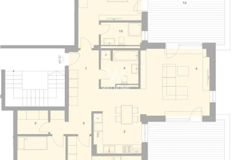 Penthouse cu 4 camere si terasa 60 mp, Sibiu - Schiță 9