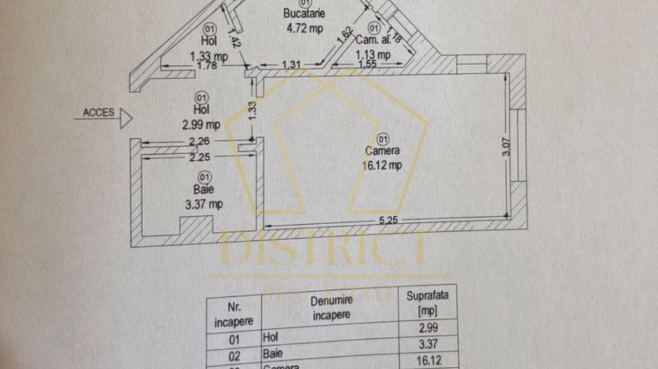COM 0% Apartament decomandat cu 1 camera | Sagului - Poză 11