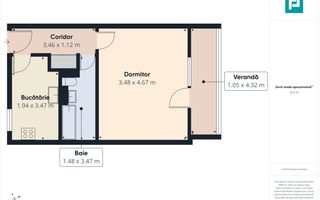 Apartament cu 1 cameră, confort și funcționalitate - Poză 6
