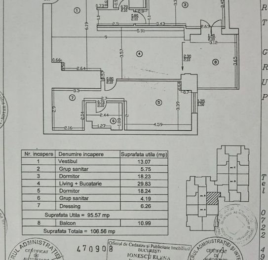 3 camere 107 mp ||  Upground Residence - Schiță 15