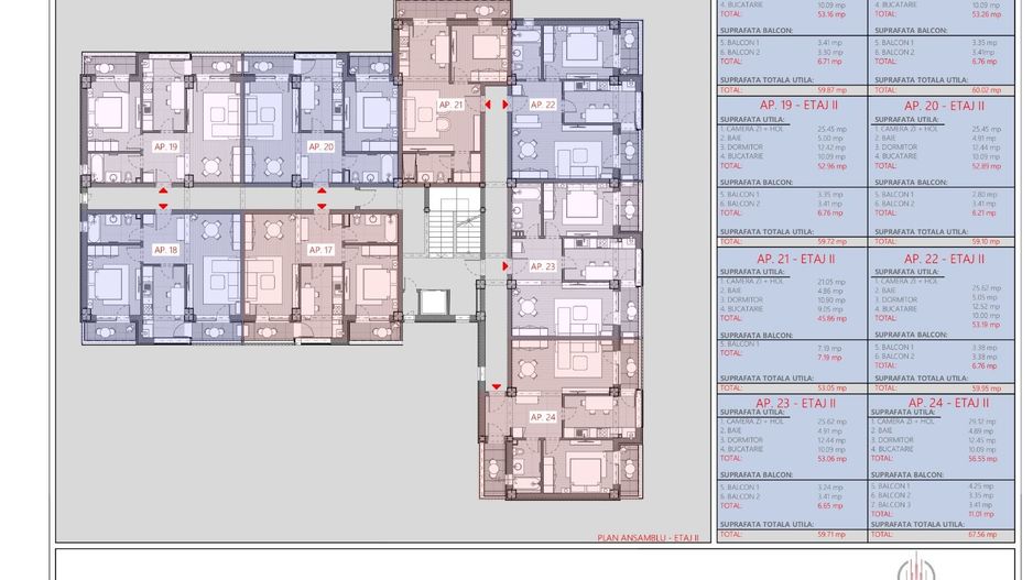 APARTAMENT NOU - 2 camere, ETAJ 2, Complex LOGICENT; - Poză 10