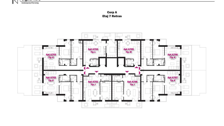 Apartament Tip K, etaj 7 - Poză 3