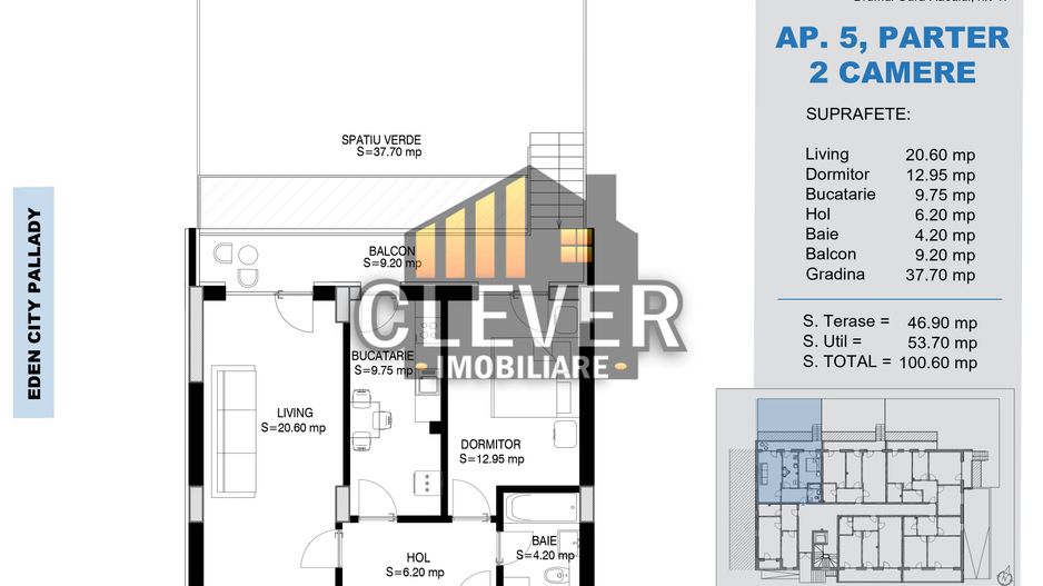 Apartament Modern + Grădină | Metrou Teclu | Finalizare 2026 - Schiță 8