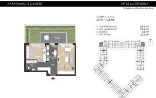 Apartament 2 camere cu Grădină Proprie - Atria Urban Resort - Poză 2