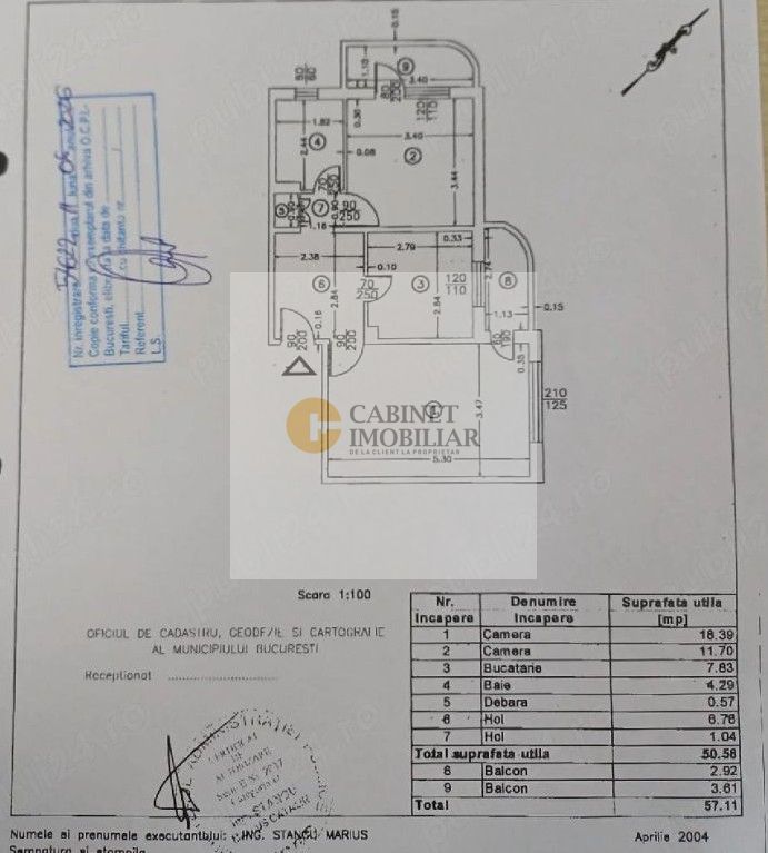 2 Camere - 58MP | Decomandat | 1/4 | Bloc 1981 | Apusului X Uverturii - Schiță 8