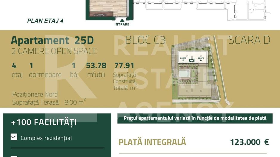 Vânzare, apartament, 2 camere, zona Torontalului, Timișoara - Schiță 8