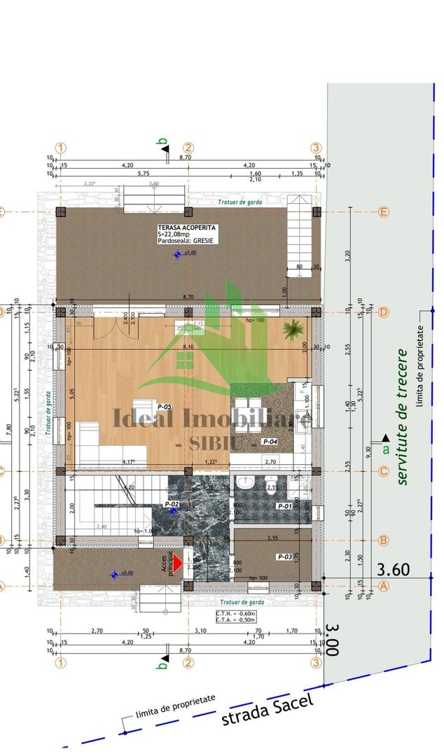 Casa Individuala ROSU cu 4 camere, zona Strand - Schiță 9