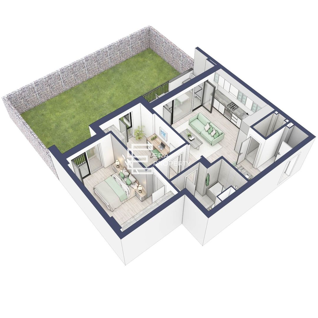 Apartament 3 camere | parter cu gradina | Zona Alba Iulia – Sibiu - Schiță 13