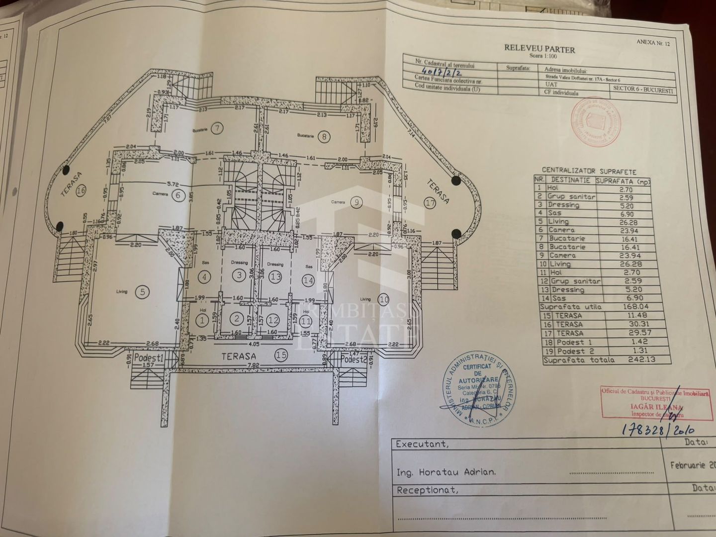 Vila 2 corpuri sector 6 -Valea Doftanei 650mp  teren 800mp - Schiță 11