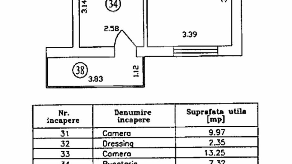 Berceni -Parc Straja 2 camere bloc nou - Schiță 3