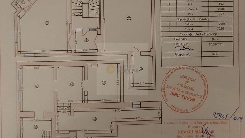 Apartament in vila | 2- 5 camere | Unirii | 150mp - Schiță 6