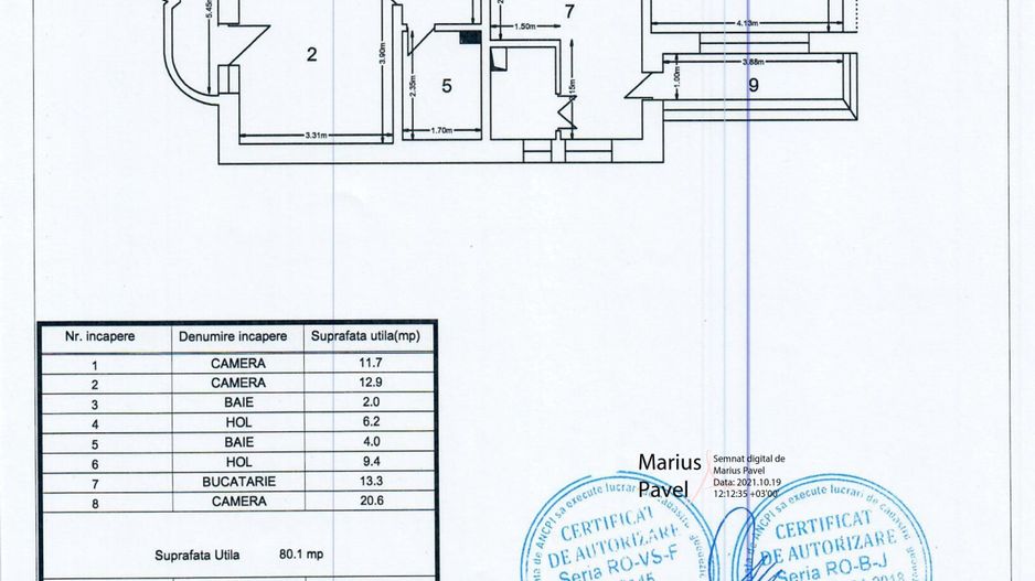 Apartament cu 3 camere, garaj, boxa, ETAJ 2, zona TRAIAN - PRIMARIE; - Poză 14