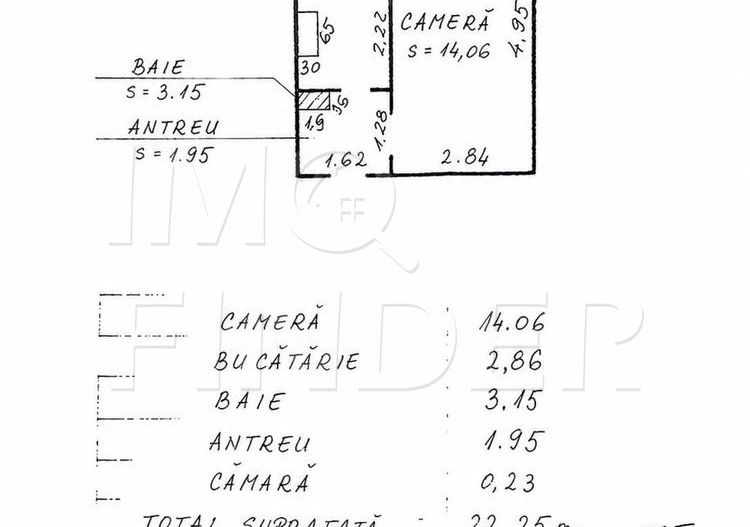 Garsoniera confort 1, etaj 1 , str Louis Pasteur, cartier Zorilor. - Poză 7