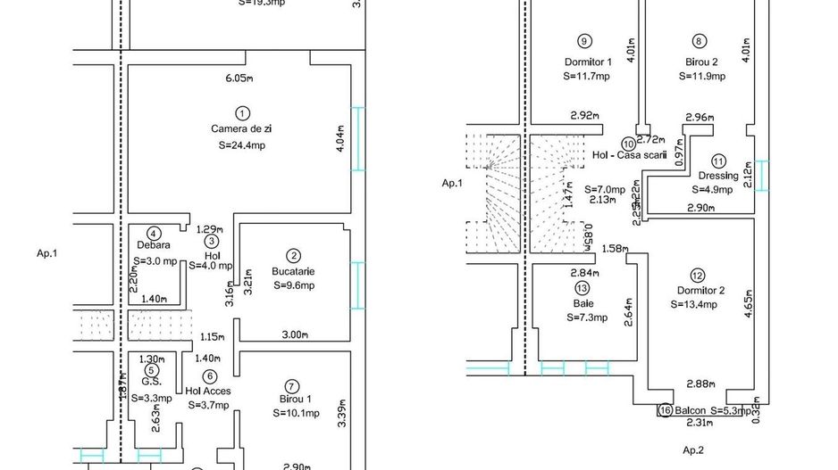 Giroc-Bld. Aviatiei | 5 camere | 3 bai | Bucatarie inchisa | Asfalt - Poză 12