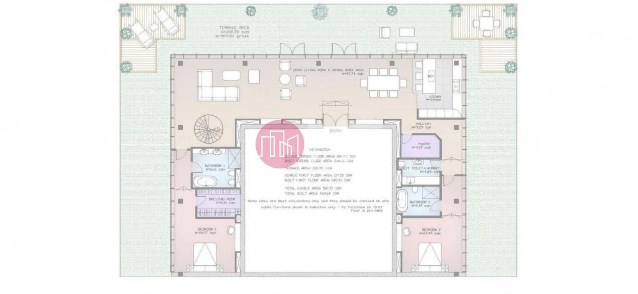 penthouse spectaculos- Asmita Gardens- etajul 25 - Poză 11