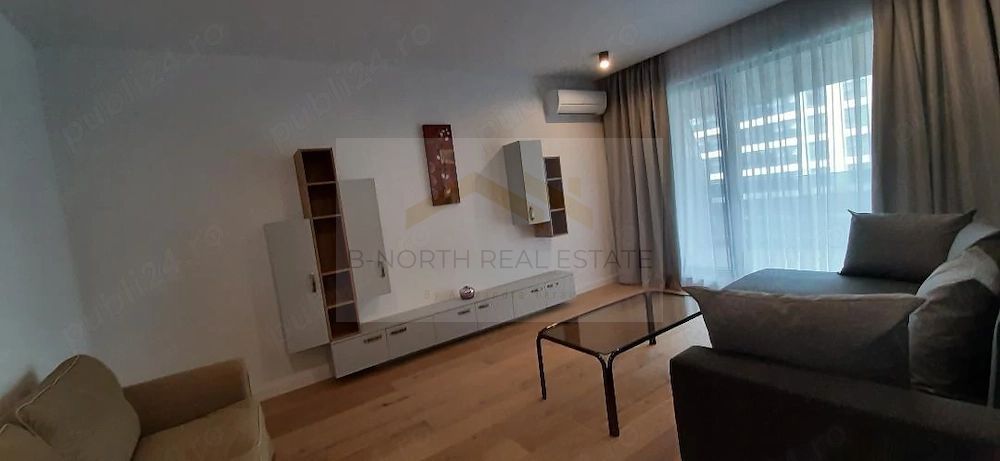 Apartament de închiriat 2 camere Nusco City Pipera | Vedere către grădina - Poză 3