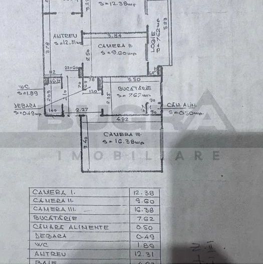 Apartament cu 3 camere, 2 bai, 66 mp, decomandat, Zona Ion Mester - Poză 6