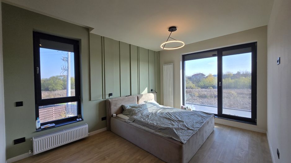 Casa noua 151mp curte 1000m Frumusani mobilata lux -langa Lac/Primarie - Poză 8