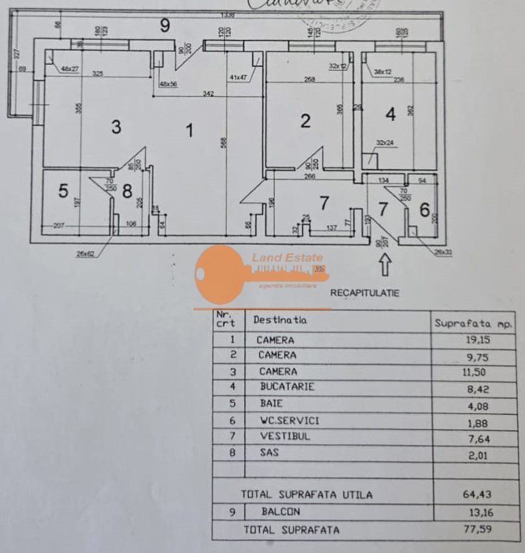 Apartament 3 camere renovat premium | Tei - Schiță 18