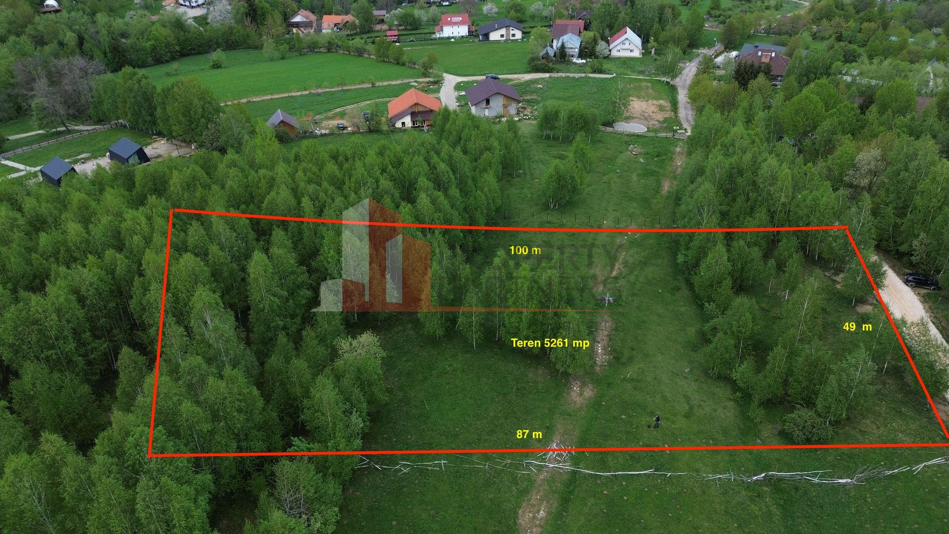 Teren intravilan 5.261 mp Tohănița | Deschidere 49 m | Utilități, lângă pădure - Poză 2