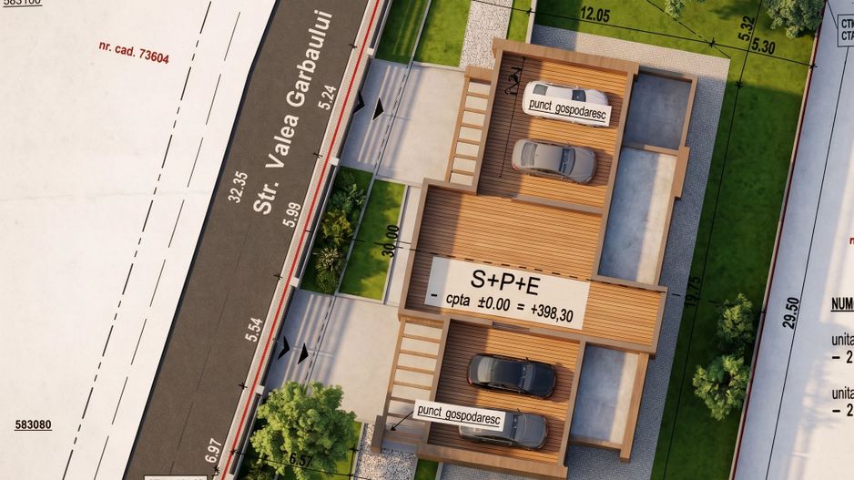 Duplex modern,160 mp utili, Teren 363 mp,Terase 40 mp, Valea Garbaului - Poză 6
