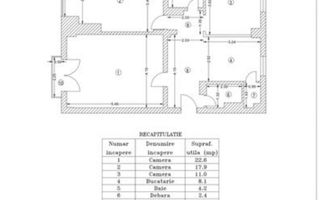 APARTAMENT 3 CAMERE | B-DUL BUREBISTA | ZONA CENTRALĂ - Schiță 12