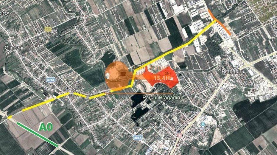 Teren intravilan in zona  Clinceni - Parcul Bragadiru, 35000 mp. - Poză 3