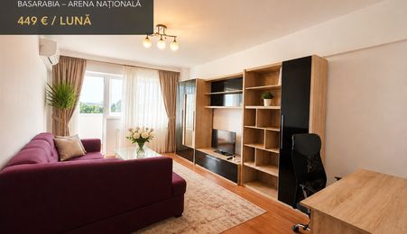 Apartament 2 camere | 54 mp | Basarabia–Arena Națională | Balcon