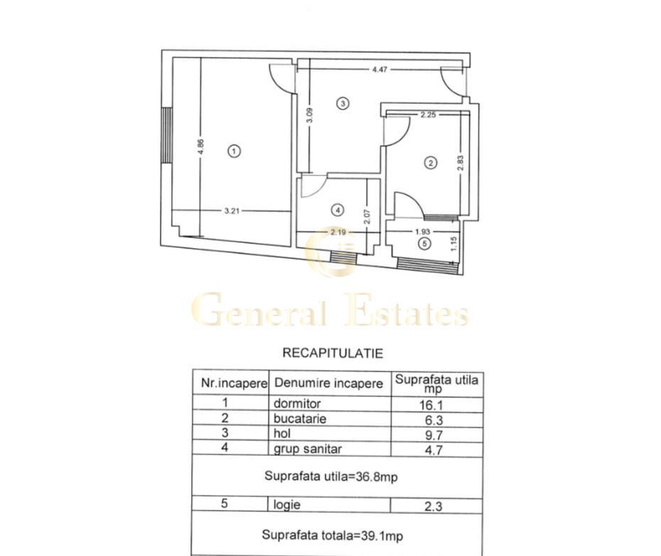 Vânzare apartament cu o cameră - 35 m.p în Păcurari - Iasi - Poză 7
