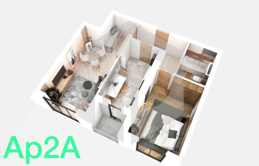 Apartament 2 camere + Curte 50mp - La Cheie - Doamna Stanca - Poză 1