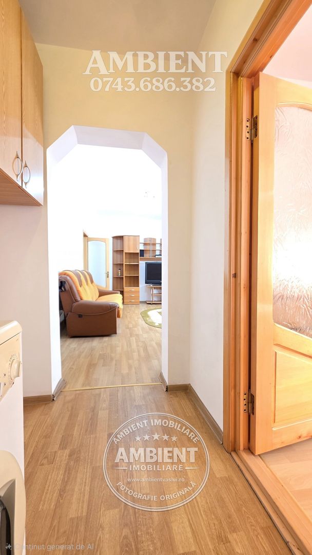 Apartament cu 2 camere, etaj 2, mobilat și utilat, VASLUI - zona ULTRACENTRAL; - Poză 9