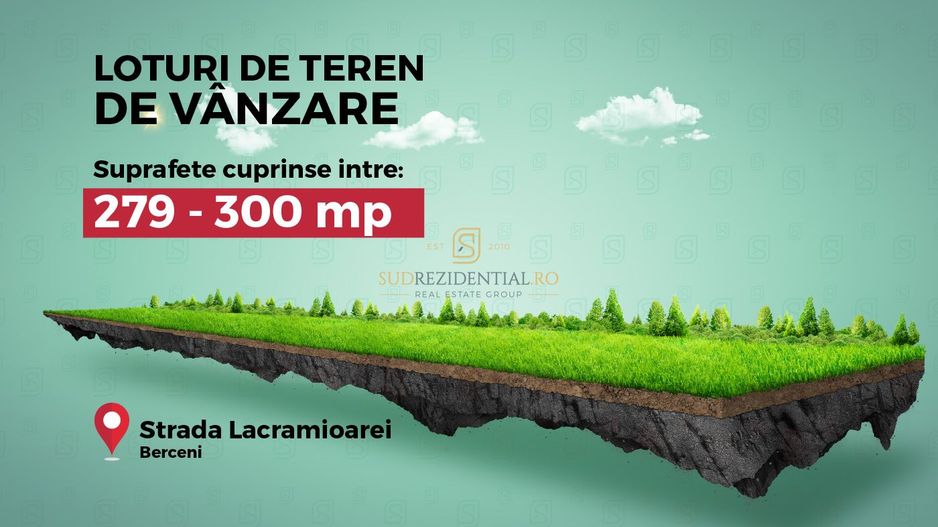 Lot de teren de vanzare, Comuna Berceni, 300 mp, locatie excelenta - Poză 2