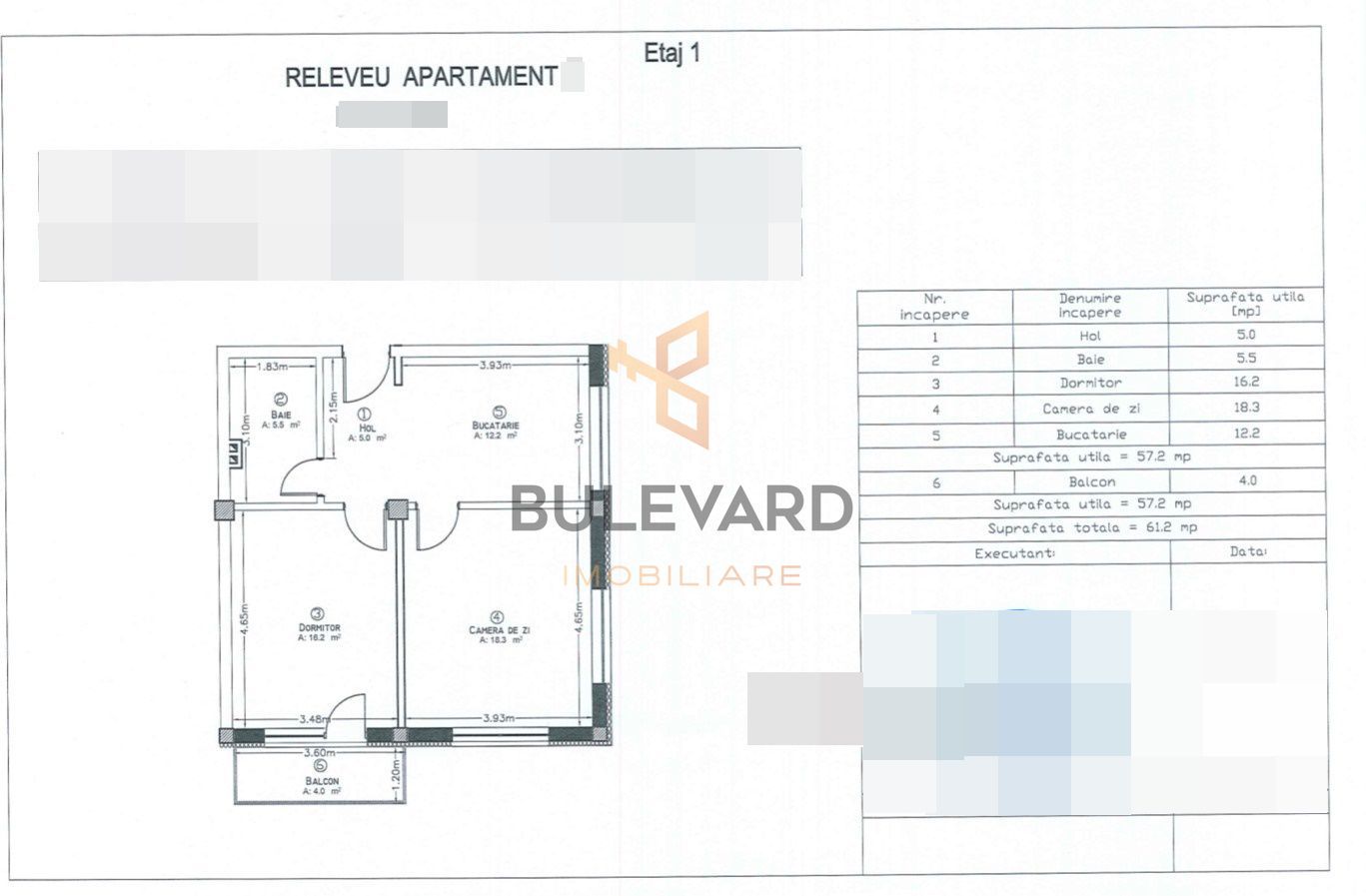 Apartament cu 3 camere/57 mp/CF/zona strazii Teilor! - Poză 3